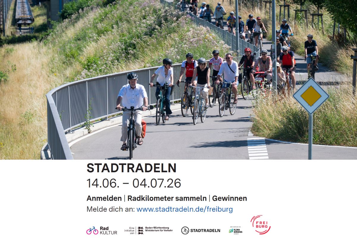 Stadtradeln Freiburg 14.6. - 4.7.2026