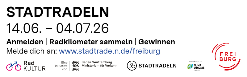 Stadtradeln Freiburg 14.6. - 4.7.2026