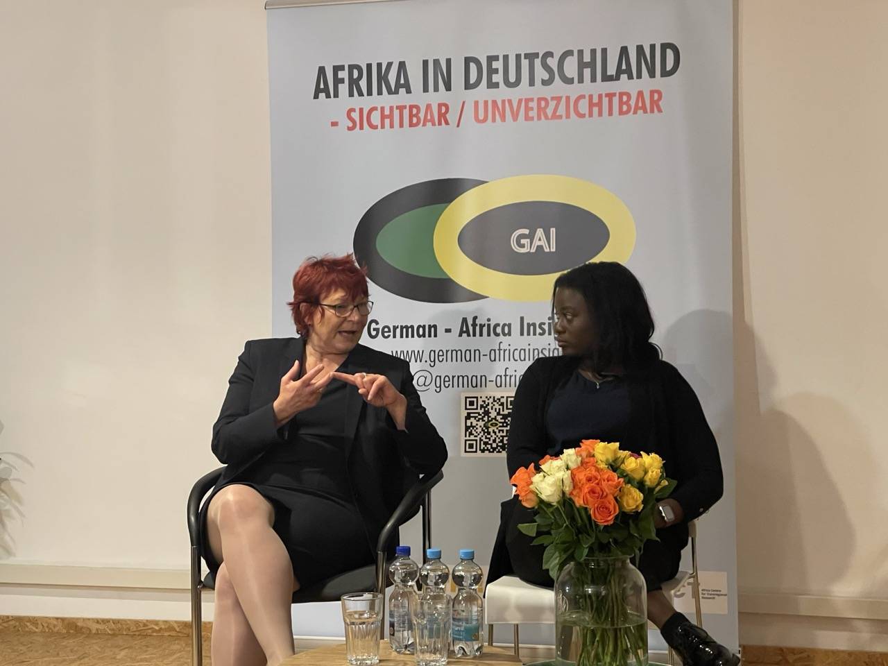 Gabi Rolland und Dr. Blessing Durodala