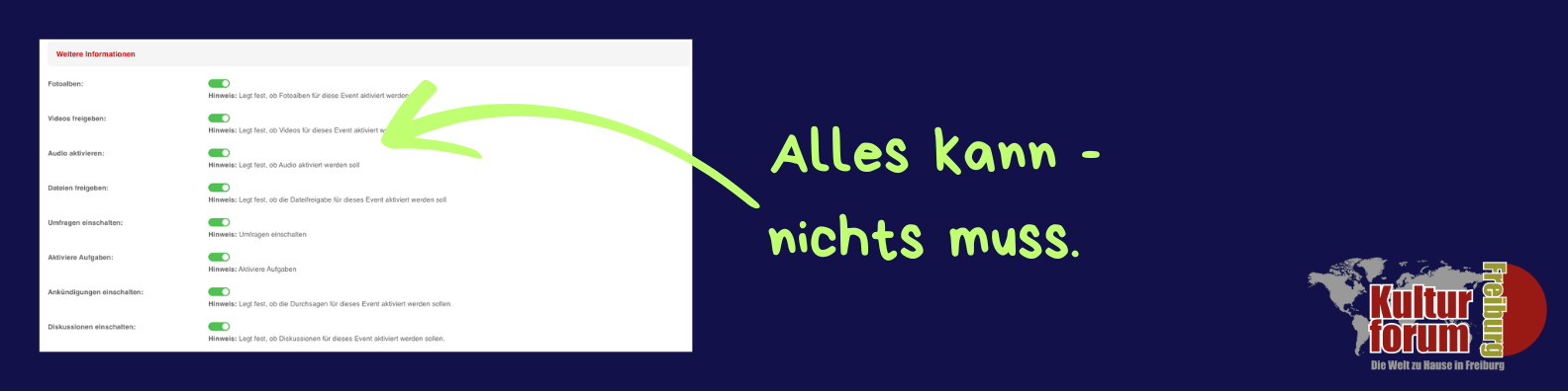 Alles kann - nichts muss