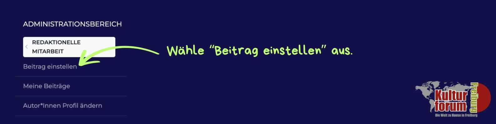 Beitrag einstellen