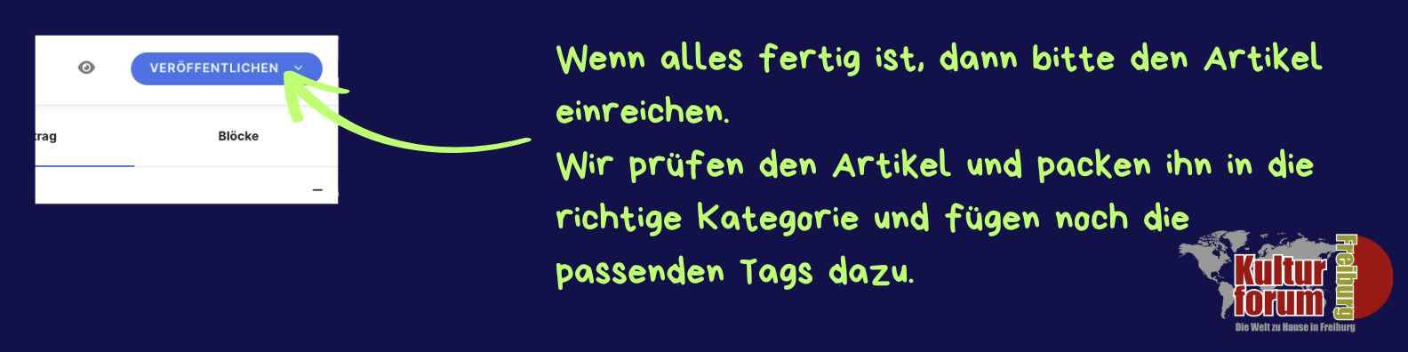 einreichen