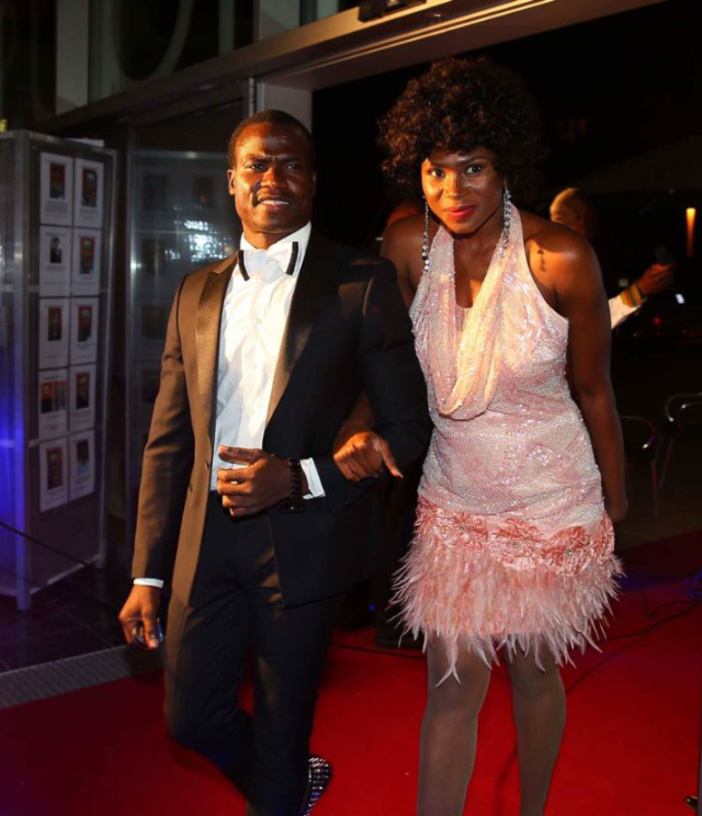 Ogugua und Frau Roter Teppich