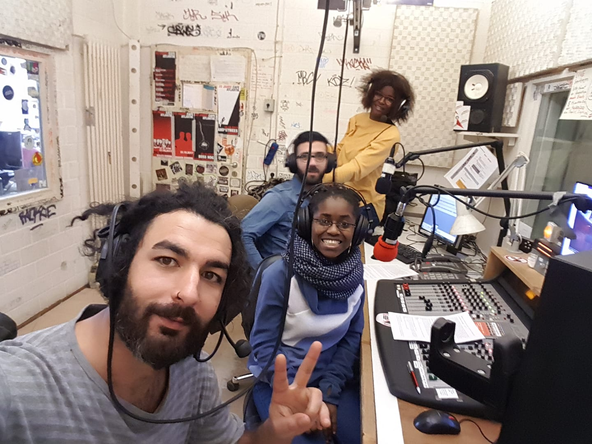 ourvoice im studio Radio Dreyeckland Kopie