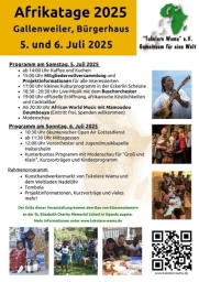 Afrikatage-Gallenweiler-Plakate